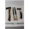 Image 1 : (2) Hatchets, (2) Metal Wood Files