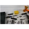 Image 6 : Green Toolbox Assorted Screwdrivers Screwdriver Bits and Drill Bits
