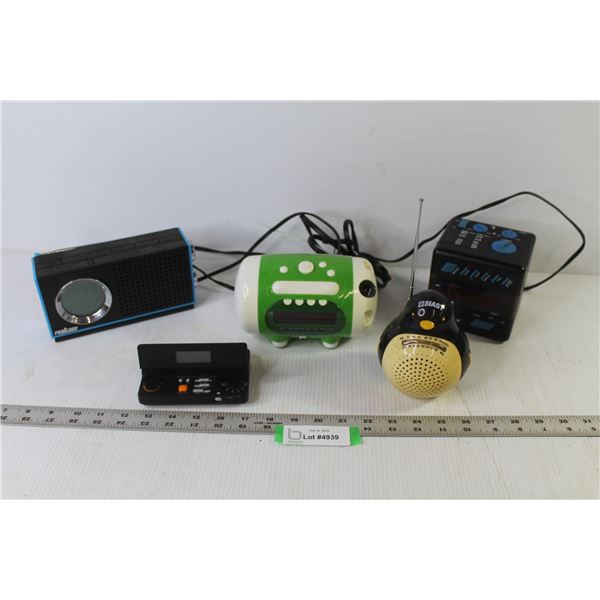(5) Alarm/Clock Radios (as is)