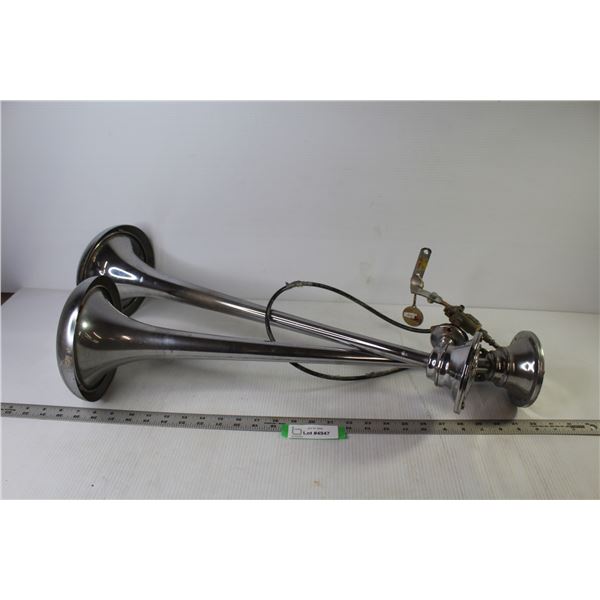 (2) Grover Products Company Air Horns - Los Angeles (as is)