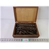Image 1 : Wooden Box containing several large drill bits