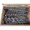 Image 3 : Wooden Box containing several large drill bits