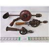 Image 1 : (3) Vintage Hand Crank Drills