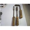 Image 2 : (3) Vintage Soldering Irons, Saw, Partial Weather Vane and misc. as pictured