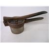 Image 2 : Vintage Metal Potato Ricer Press and Vintage Industrial Potato Masher