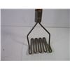 Image 5 : Vintage Metal Potato Ricer Press and Vintage Industrial Potato Masher
