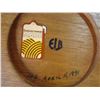 Image 4 : Saskatchewan Made Wooden Rose Bowl and Glass Shade