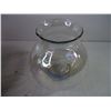 Image 6 : Saskatchewan Made Wooden Rose Bowl and Glass Shade