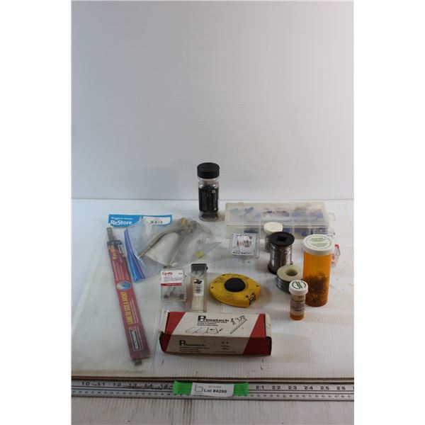 Jigsaw Blades, Solder. Hardwood Flooring Nails and Assorted Hardware