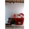 Image 1 : *72 Liters Tote and Assorted Halloween Costumes and Decorations