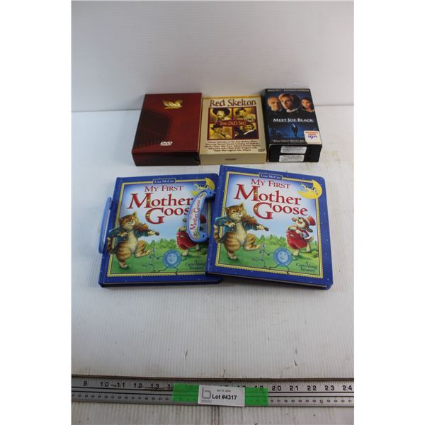 My First Mother Goose Books, Assorted DVD and Cassette Movies