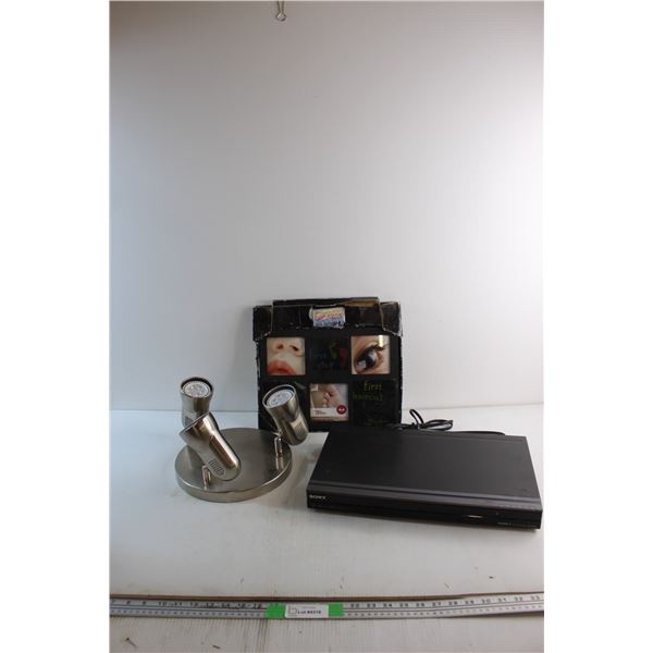 Sony DVD Recorder - As Is, Ceiling Light Fixture and Picture Frame