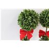 Image 3 : (2) Christmas Faux Tree Home Decor - 14" Tall