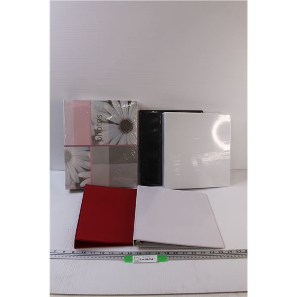 Photo Album & (4) Binders - Assorted Sizes