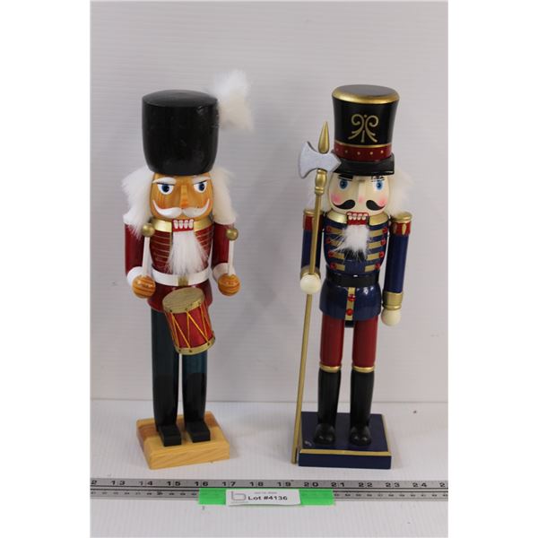 (2) Nutcrackers w/ Boxes - 14.5" Tall