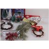 Image 4 : Christmas Lot: Bells, Berry Decor, Figurines Decor, Treat Bags, Misc.
