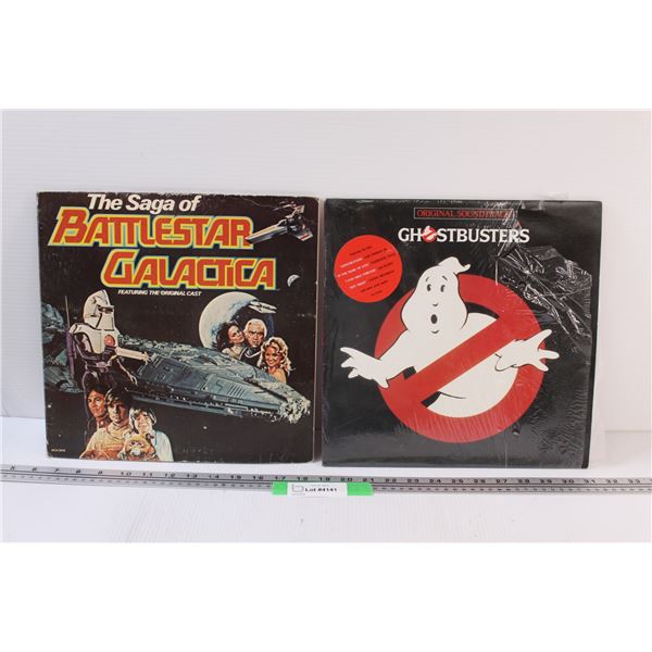 (2) Records: Original Ghostbusters & Battlestar Galactica Soundtrack