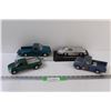 Image 1 : (4) Model Vehicles: (3) Trucks & Mercedes Benz - 1:24 Scale Model - Some Wear