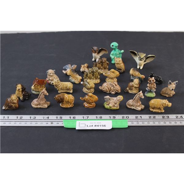 (24) Red Rose Tea Figurines - Assorted & (3) Red Rose-Style Figurines