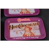 Image 2 : (16) Retro Hot Chocolate Metal Serving Trays