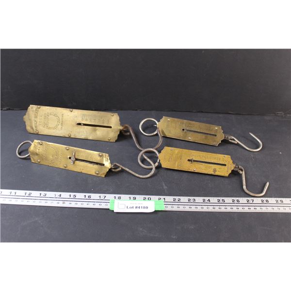 (4) Antique Weigh Scales