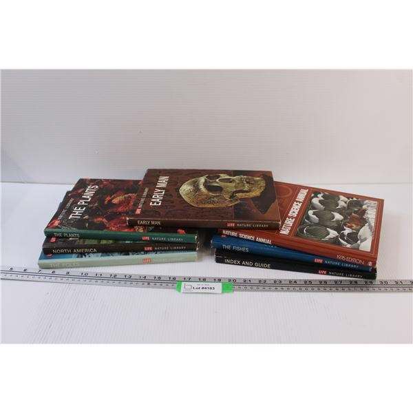 (7) Vintage Life Hard Cover Books: Early Man, Plants, Animals, North America, Misc.