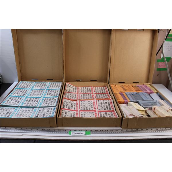 (2) Bingo Card Boxes & (1) Box of Tag Along Bonus Game Holders
