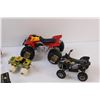 Image 3 : (6) Model Toy Vehicles: Quads, Formula One Cars, Monster Truck