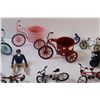 Image 3 : (10) Toy Bicycles & Planters - as is
