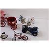 Image 4 : (10) Toy Bicycles & Planters - as is