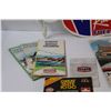 Image 3 : Lot: Pool Rain Guage, Vintage Road Maps, Matches, Keychain