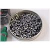Image 4 : (3) Pellet .177 Caliber Ammo Boxes, (1) Container of BB Gun Ammo (6) CO2 Chambers, as is, Misc. in B