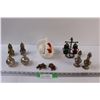 Image 1 : (6) Salt & Pepper Shaker Sets: Chicken, Lighthouse, Frog, Plated Silver