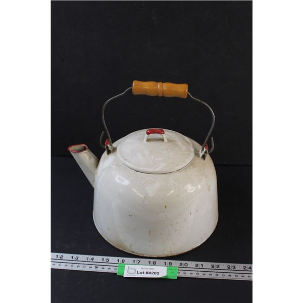 Enamel Kettle - Some Wear as pictured