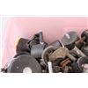 Image 2 : Lot of Assorted Castor Wheels in Storage Container, No Lid, as is