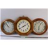 Image 1 : (3) Clocks - Battery Operated - as is