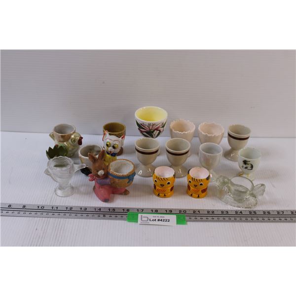 (17) Boiled Egg Holders - Assorted