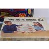Image 4 : (3) Vintage Board Games & Building Set: Girder & Panel Building Set, Bayko, Constructive Thinking - 