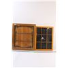 Image 1 : (2) Wooden Wall Mount Displays - Various Sizes