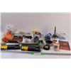 Image 1 : Lot: Chemical Gloves, Welding Brush, Jigsaw blades, 3" Hole Saw Bit, 4" Screws, Misc.