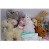 Image 5 : Lot Of Stuffies, Disposable Potty Liners, Vinyl Protector Tablecloth, Bunny Ear Headband, Misc.
