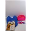 Image 5 : UV- Zone Phone Sanitizer- NIB, Glass Bowl, Bag with Kids Hair supplies/ Jewelry, Plastic plates, Mis