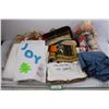 Lot Of Sheets, Fabric, Material, Cloths, Bags, Misc.