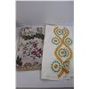 Image 2 : Assorted Linens and Crocheted Table Cloth