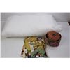 Image 2 : Assorted fabric/ Quilt Filler, (2) Universal Medical Shirts