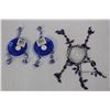 Image 2 : (2) Glass Leopard ornaments, (2) Racoon Ornaments, (3) Pieces or Candlestick Decor