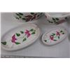 Image 2 : (3) Ceramic Pottery Flower Pots with Under Pot Trays