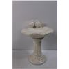 Image 4 : (2) Glass Elephant Decorations, Small Glass Bird Bath Decoration