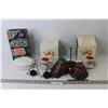 Image 1 : Avon - Powder Dish - (2) Cup & Saucer Candles - Stained Glass Style Tea Light Candle Holder
