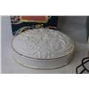 Image 2 : Avon - Powder Dish - (2) Cup & Saucer Candles - Stained Glass Style Tea Light Candle Holder